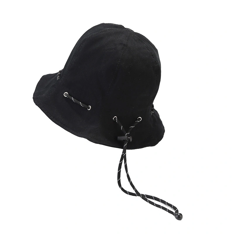 Foldable Crossbody Bag Sunshade Fisherman Hat with Solid Color