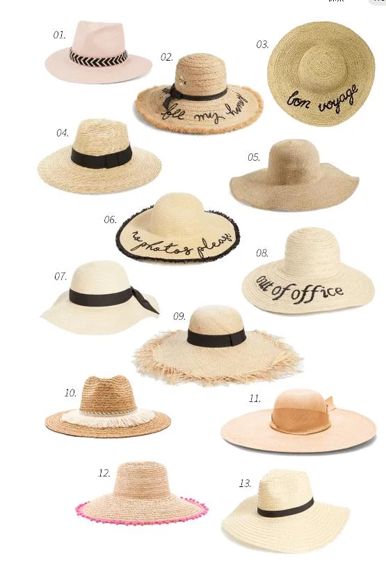 Wholesale Fashion Boho Wide Brim Beach Straw Hat Floppy Visor Hat with Bowknot Women Summer Sun Hats