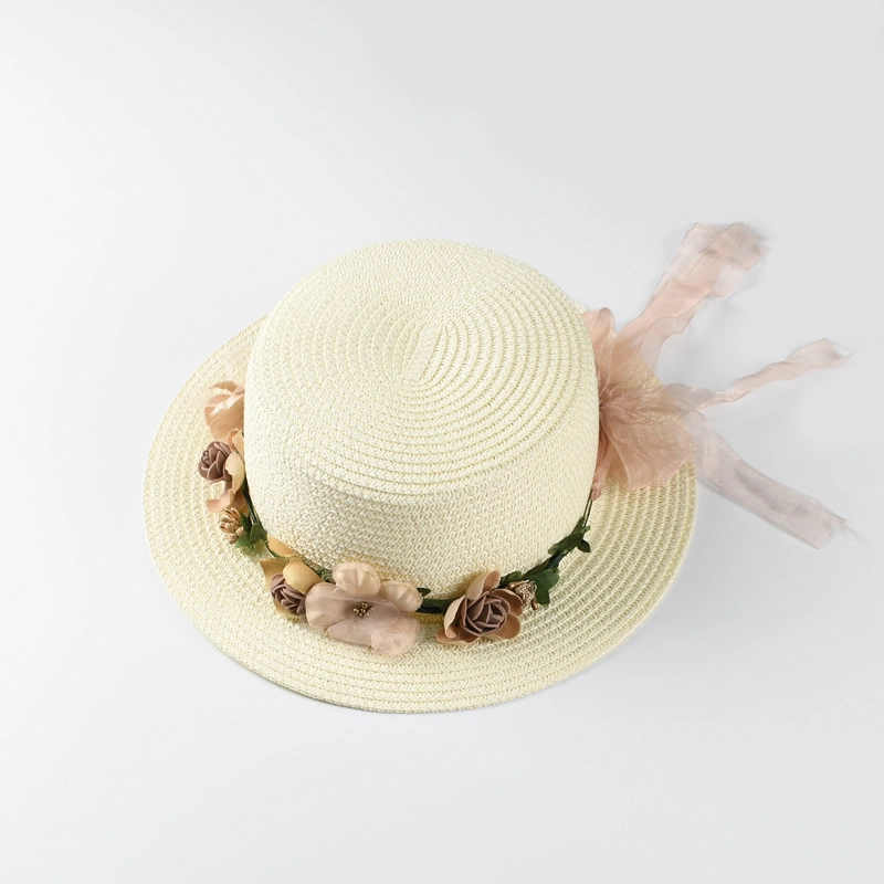 Cheap Wholesale 2024 Summer Handmade Sun Visor Straw Women Beach Hat