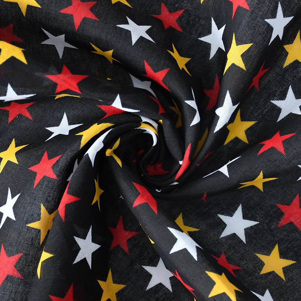 Vintage Classic 100% Cotton Dots and Stars Pattern Prints Bandana 23G