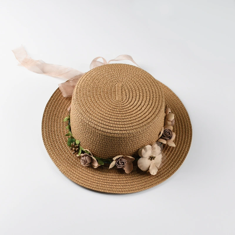 Cheap Wholesale 2024 Summer Handmade Sun Visor Straw Women Beach Hat