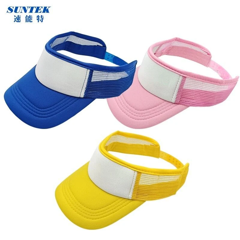 Custom Sublimation Polyester Sun Visor Golft Hat for Adult