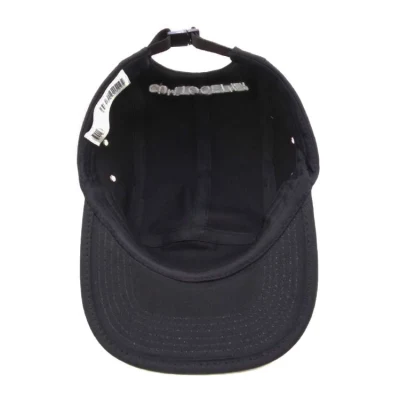 Custom Unstructured Black Flat Brim Dad Hat Print Patch 5 Panel Snapback hat und Cap