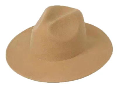 Einfarbige Herren Wollfilz Hut Fedora Winterhut