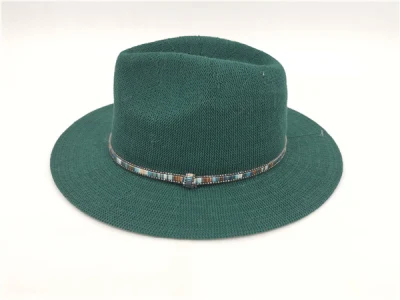 Frauen Männer Neues Design Fedora Strohhut Großhandel Breite Krempe Fedora Hüte