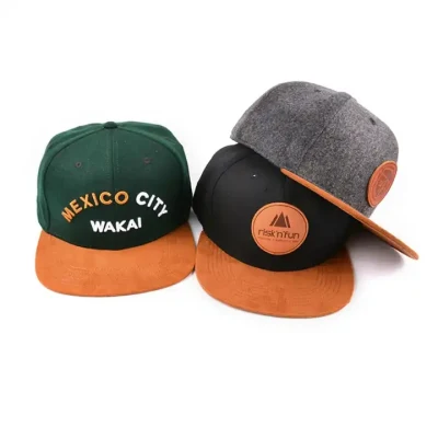 Hochwertige 100% Baumwolle Strukturiert Unstrukturiert 6 Panel Custom Stickerei Logo Herren Caps Flache Krempe Hüte Snapback Caps
