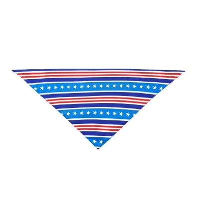 Großhandel Low MOQ Polyester Schal Custom Logo Hals wärmer billig Kundenspezifischer Druck Logo Baumwolle Seide Pet Bandanas Hund Bandana