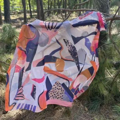 Bandana Custom Printing Schal Mit Kopftuch Aus Seide