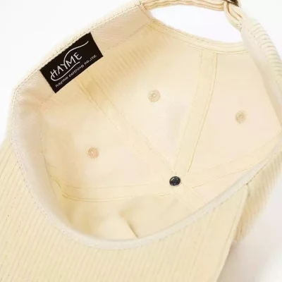 Classic 5 Panel Unstructured Snapback Hat Custom Cord Snapback Cap