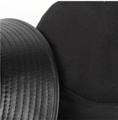 Custom Farbe Unisex Einfarbig Leder Eimer Hut Aus Echtem Leder Designer Eimer-Mütze Aus Rindsleder