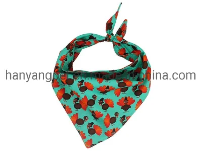 Hanyang OEM Haustier Zubehör Haustier Produkt Custom Sublimation Polyester-Muster Hund Bandana