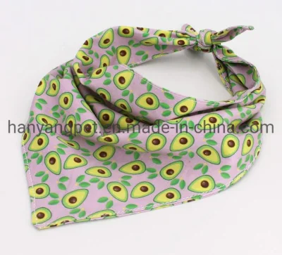 Hanyang OEM Haustier Zubehör Haustier Produkt Custom Sublimation Polyester-Muster Hund Bandana