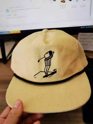 New Designer Fashion Unstrukturiert Unconstructed Cord 5 Panel Rope Hat Surf Snapback Cap
