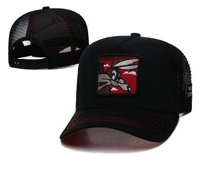 Personalisiere Kinder Comics Anime Graphic Embroidered Herren Mesh Caps Hüte Road Runner Tom Coyote Spiderman Taz Sam Mickey
