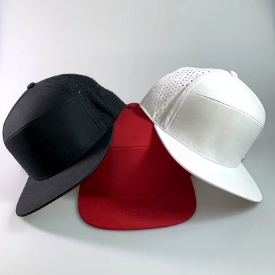 7 Panel Trucker Cap Großhandel Blank Flat Brim Snapback Hut Kappe