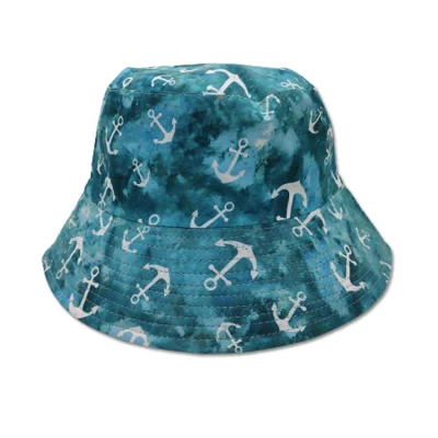 Sommer Mode Designer Reversible Benutzerdefinierte Muster Eimer Hut Gedruckt