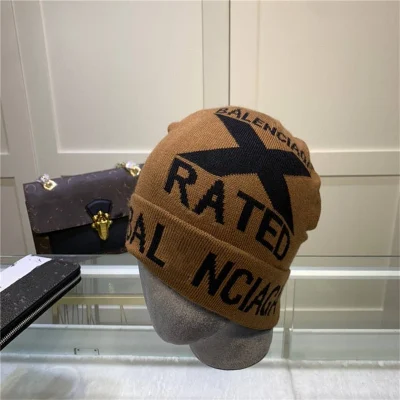 Winter Brand Baumwolle Strickmütze Designer Checkerboard Beanie Mütze Unisex Lässige Luxus Gehäkelte Warme Skimütze