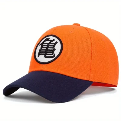 Anime Stickerei Unisex Baseball Cap Hip Hop Farbe Block Papa Hüte Einstellbare Sport Sonnenhüte für Damen und Herren