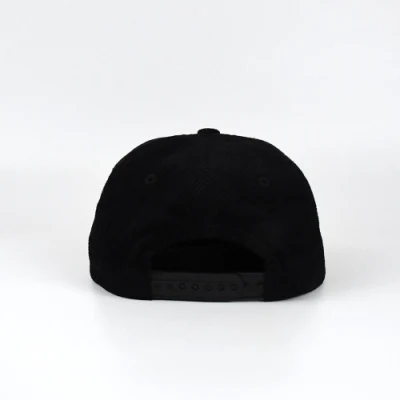 Benutzerdefinierte unstrukturierte Kleinkind Cord 5 Panel Snapback Kappe mit Leder Patch Snapback Hut mit Seil für Kinder