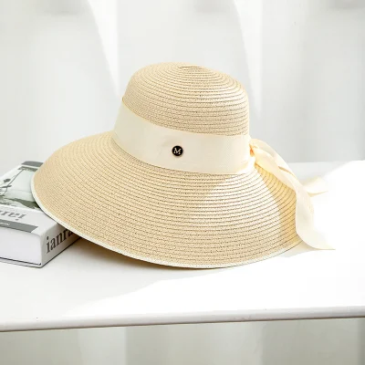 Designed Stroh Fashion Erwachsene Papier Großhandel Bestickt Sommer Strand Gestrickt Strohhut