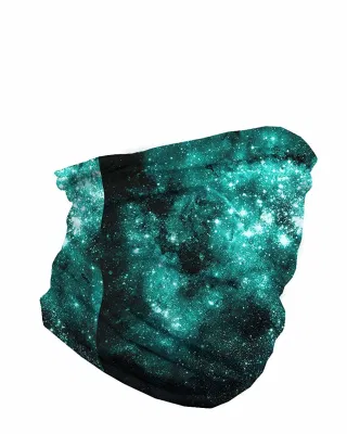 100% Mikrofaser Polyester Mann Frauen Sport Galaxy Gesichtsmaske Tube Bandana für Stirnband Halstuch Haarband Mütze und mehr