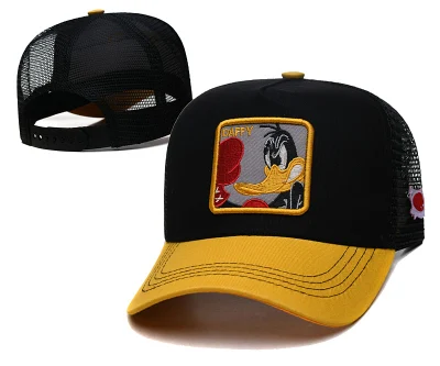 Personalisiere Kinder Comics Anime Graphic Embroidered Herren Mesh Caps Hüte Road Runner Tom Coyote Spiderman Taz Sam Mickey