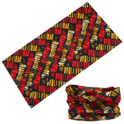 Klassisches Design Einfarbige Custom Buffs Paisley Bandana Kopfbedeckung Upf50 Tube Nahtloses Nackenrohr