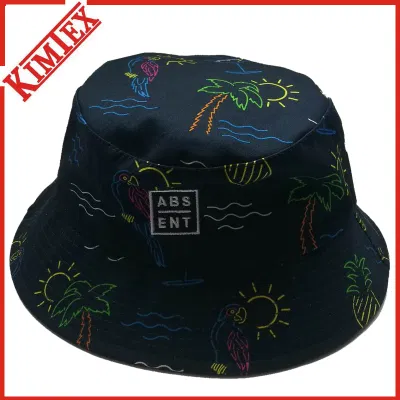 100% Baumwolle Camo Angeln Eimer Kappe