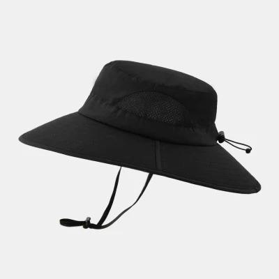 Sonnenhut für Männer Frauen, Wasserdichte breite Krempe Eimer hat Faltbare Boonie Hut zum Angeln Wandern Garten Safari Strand