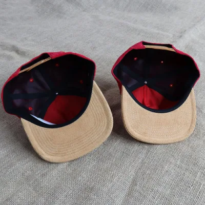 OEM 2 Ton zwei Ton 100% Baumwolle 5 Panel hat Stickerei Logo Custom Snap Back Vintage Unstrukturierte Snapback Cap