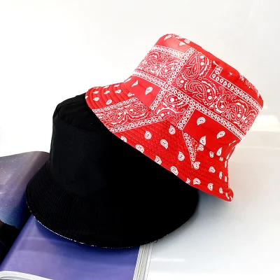 Heißer Verkauf Neues Design Im Freien Angeln Customized Printing Reversible Baumwolle Eimer Hut