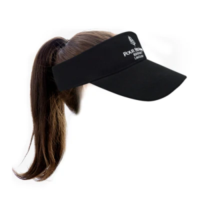 Großhandel Custom Embroidery Gedruckt Logo Outdoor Visier Strand Einstellbare Sonne Cap schnell trocknende Visiermütze für Damen Männer