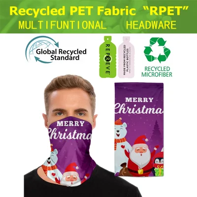 Mehrzweck-Motorrad Kühlung nahtlose Röhrenstulbe RPET Bandana