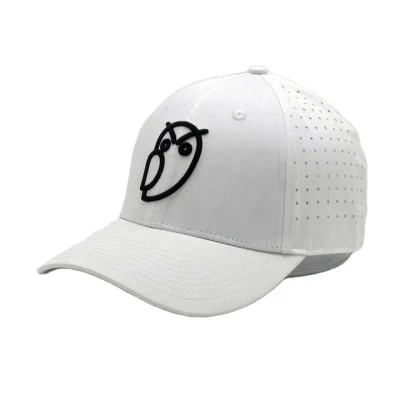 Großhandel Custom 5 Panel Gummi PVC Logo Seil Baseball Cap Wasserdichte Laser Cut Hole Perforierte Hut Performance Sport Papa Hut