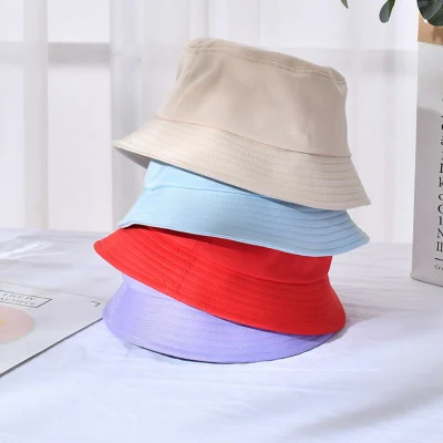 China Großhandel Blank Baumwolle Männer Print Bestickt Logo Plain Custom Eimer Hut für Damen