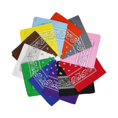 55 * 55 Mann Frau Custom Square Baumwolle Bandana