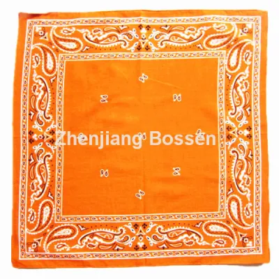 OEM Kundengebundene Logo Paisley gedruckt Werbe billig Baumwolle Kopfbedeckung Bandana Kopfband