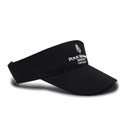 Großhandel Custom Embroidery Gedruckt Logo Outdoor Visier Strand Einstellbare Sonne Cap schnell trocknende Visiermütze für Damen Männer