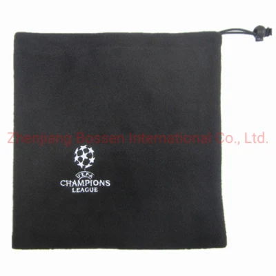 OEM Customized Logo Stickerei Polar Fleece Hals Tube Gesichtsmaske Winter Snowboarding Skifahren Black Neck Warmer