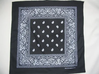 Paisley Skull Flame Novelty Camouflage Baumwolle Bandana mit verfügbarem Design