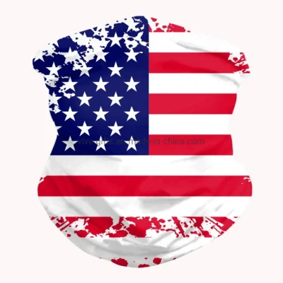 Sport-Motorrad-Kopf-Schal-amerikanische Flaggekundenspezifischer MultifunktionsBandana
