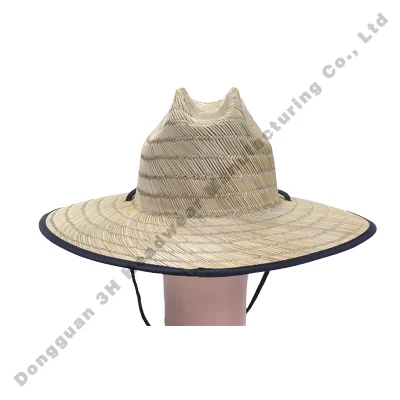 Großhandel Design Sommer Strand Surf Rettungsschwimmer Fisherman Hut mit Logo Personalisierbare Strohhalme Eimer Hüte für Männer Frau
