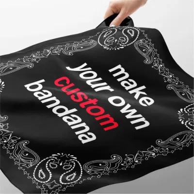 Custom Printing Stoff Baumwolle Kopfbedeckung Bandana für Männer Hund Haustier