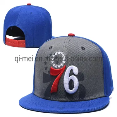 Großhandel billig Philadelphia 76ers Offizielle Stickerei Mitchell Ness Sport Basketball Kappen Hüte
