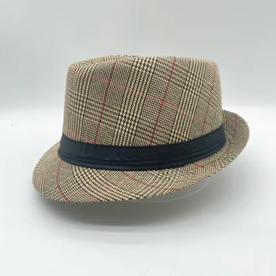 Fabrik Großhandel Hochwertige Winter Custom Filzhut, Design Ihre Eigenen Weiblichen Flache Krempe Wolle Fedora Hüte