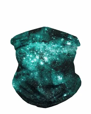 100% Mikrofaser Polyester Mann Frauen Sport Galaxy Gesichtsmaske Tube Bandana für Stirnband Halstuch Haarband Mütze und mehr