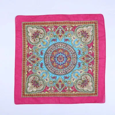 Heißer verkaufenkundenspezifischer Firmenzeichen SoemSilk Bildschirm gedruckter 100%Cotton weicher Headwear quadratischer Paisley Bandana
