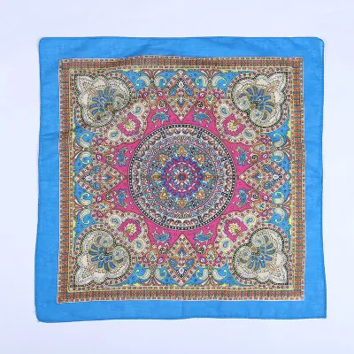 Heißer verkaufenkundenspezifischer Firmenzeichen SoemSilk Bildschirm gedruckter 100%Cotton weicher Headwear quadratischer Paisley Bandana