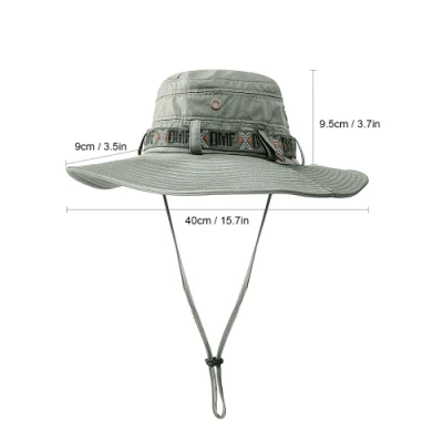 Outdoor Faltbare Mütze Sommer UV-Schutz Safari Cap Angeln Jagd Hut
