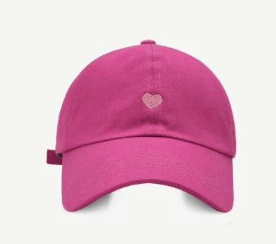 Hochwertige bunte leer Top Baseball Cap mit Liebe Stickerei